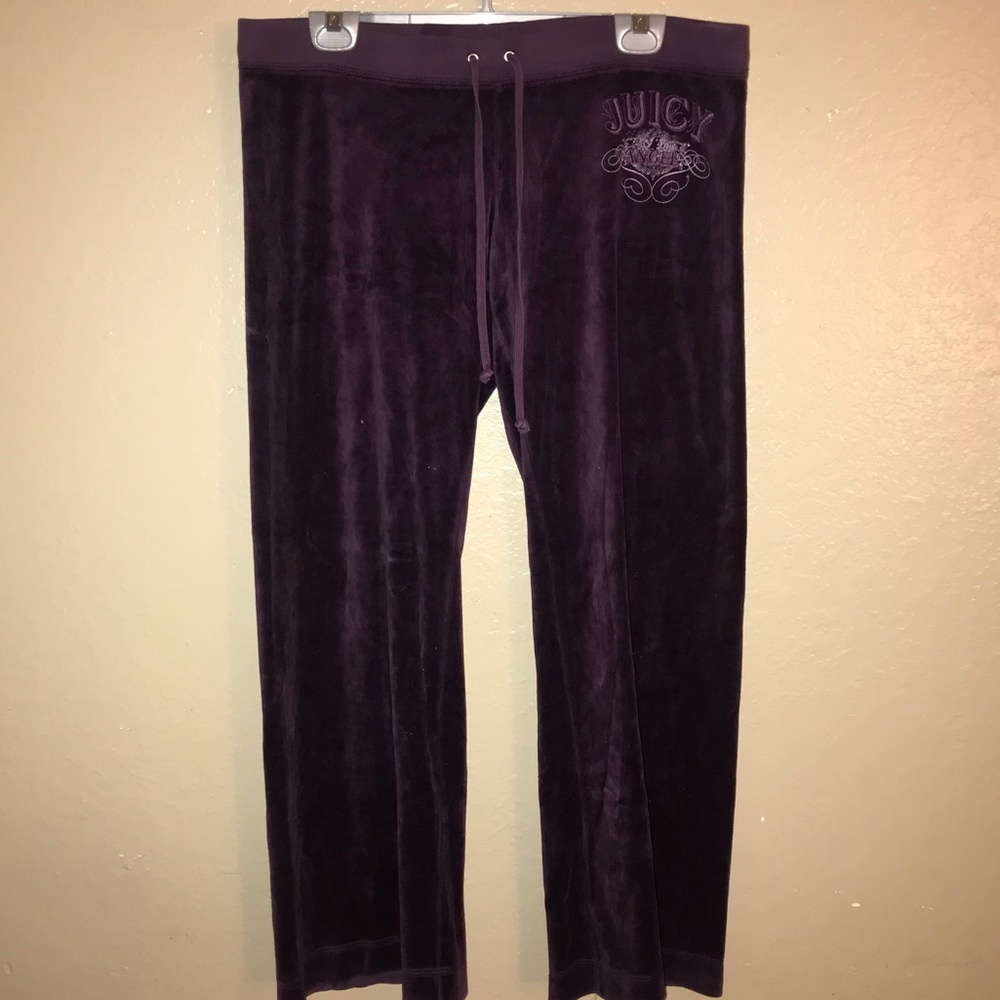 Purple Juicy Couture velour Track pants